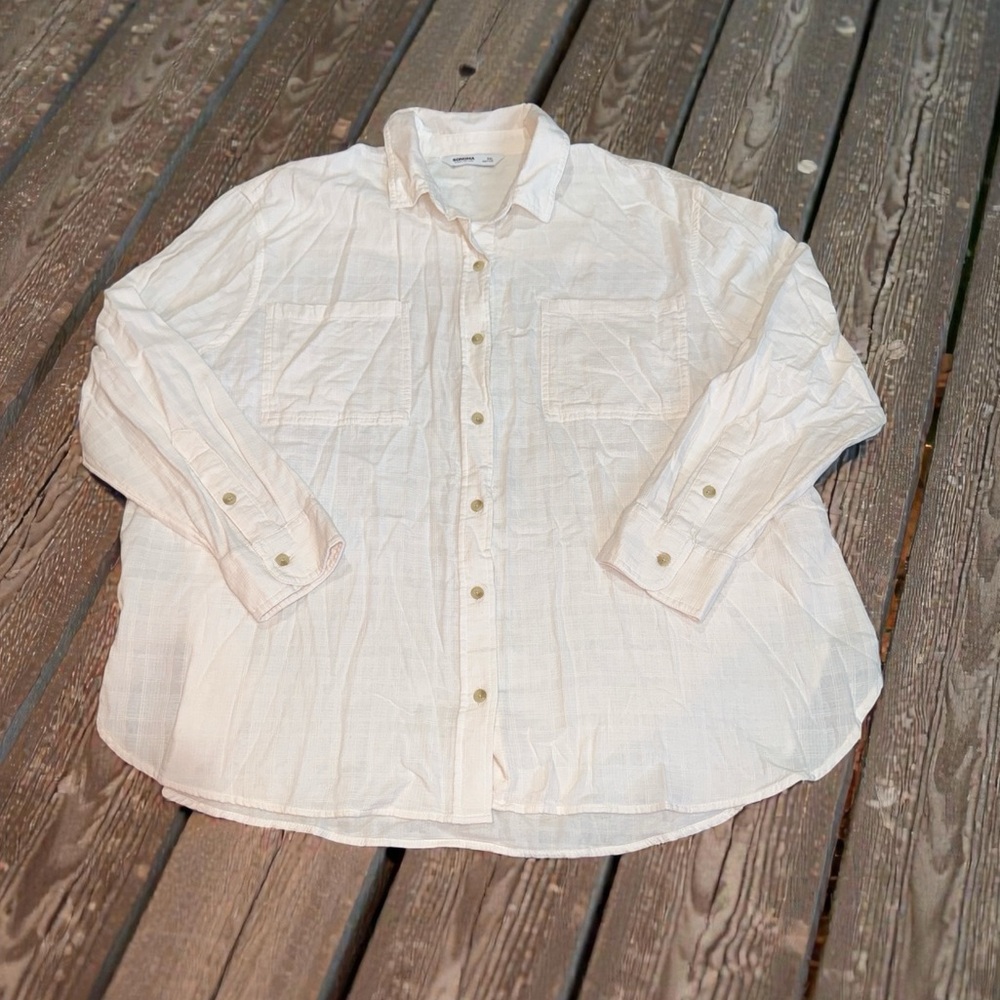 Women’s Cotton Button Down Shirt Size (XXL) NEW